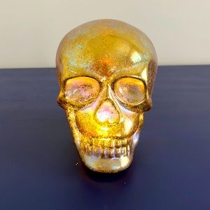 RADKO Blown Glass Gold Foil Light Up LED